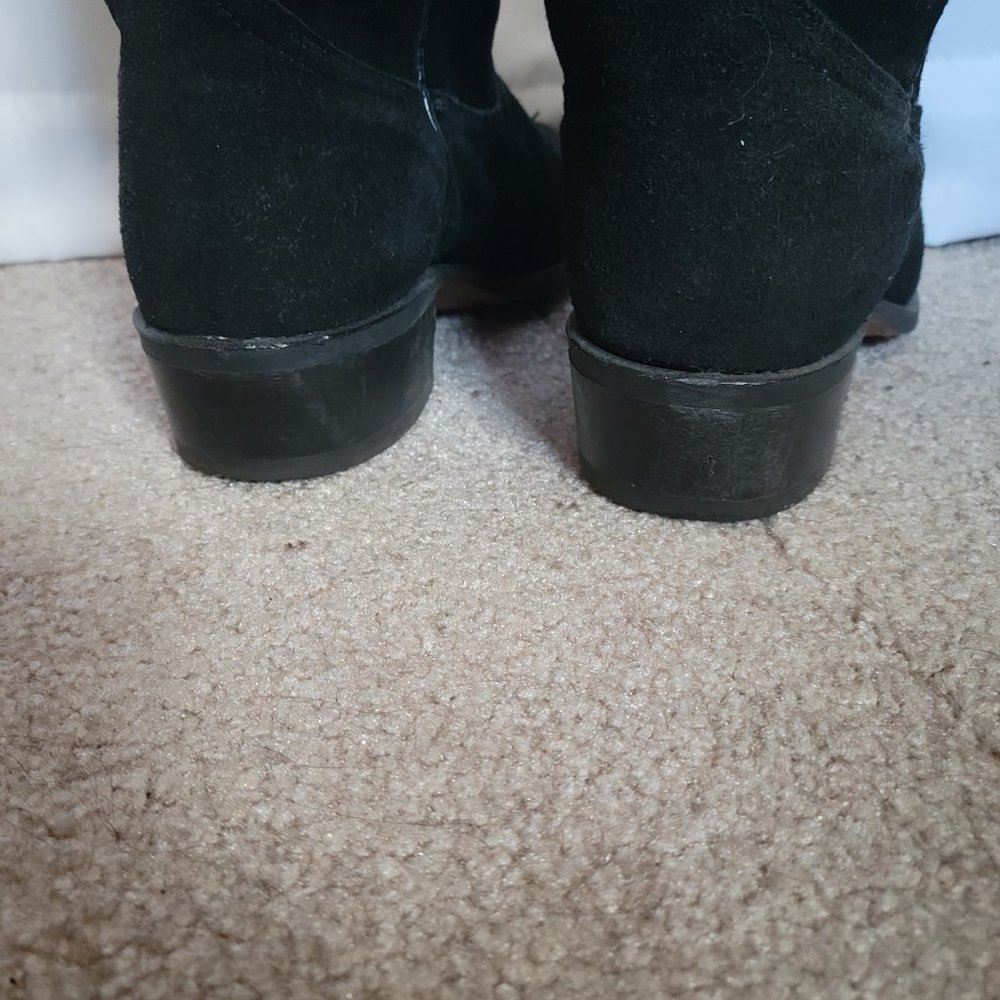 Vintage Black Suede Western Boots - Picture 6 of 6